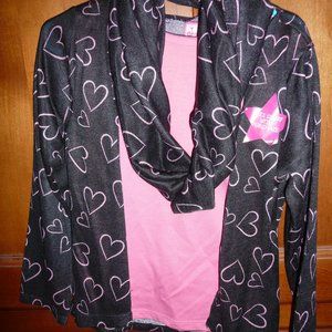2 pc top pink hearts DREAM STAR 5T